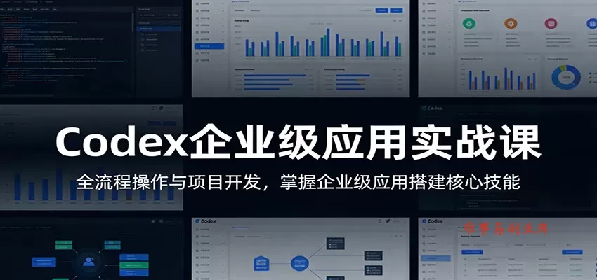 Codex企业级应用实战课：全流程操作与项目开发，掌握企业级应用搭建核心技能-难事易副业库