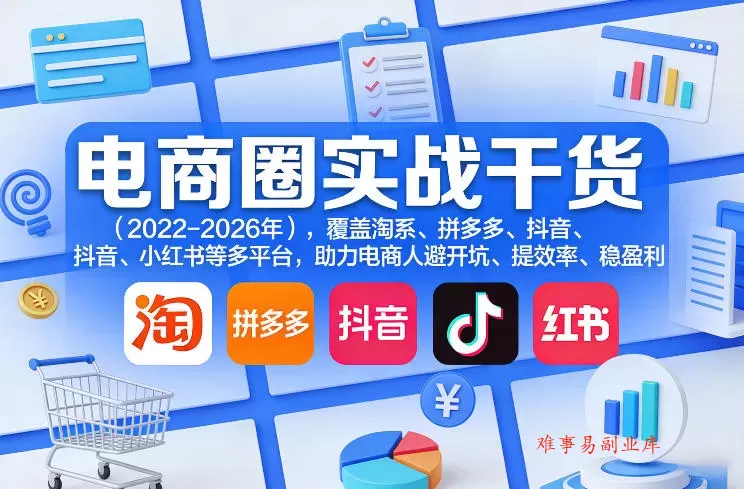 电商圈实战干货(2023-2026年),覆盖淘系、拼多多、抖音、小红书等多平台,助力电商人避开坑、提效率、稳盈利(更新07月19日) 电商圈实战干货(2023-2026年),覆盖淘系、拼多多、抖音、小红书等多平台,助力电商人避开坑、提效率、稳盈利(更新07月19日)