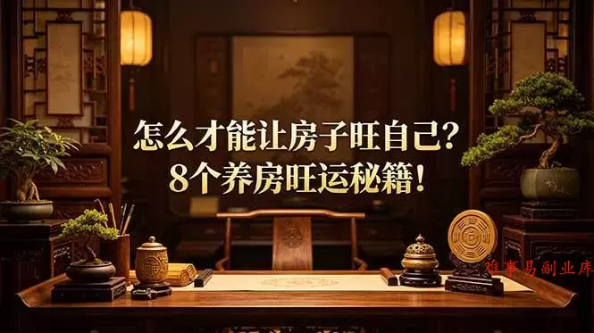 （19023期）付费文章：怎么才能让房子旺自己？8个养房旺运秘籍！-难事易副业库