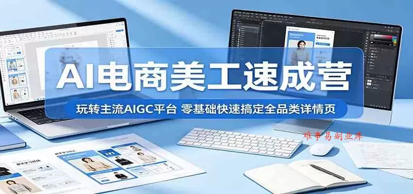 AI电商美工速成营:玩转主流AIGC平台,零基础快速搞定全品类详情页 AI电商美工速成营:玩转主流AIGC平台,零基础快速搞定全品类详情页