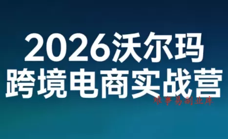 2026沃尔玛跨境电商实战营-难事易副业库
