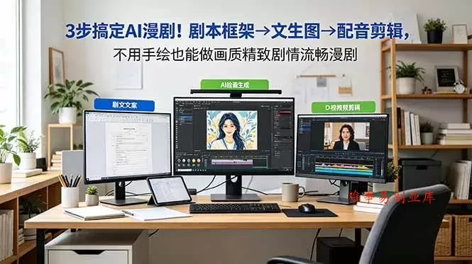 (18866期)3步搞定AI漫剧!剧本框架→文生图→配音剪辑,不用手绘也能做画质精致剧情流畅漫剧 (18866期)3步搞定AI漫剧!剧本框架→文生图→配音剪辑,不用手绘也能做画质精致剧情流畅漫剧