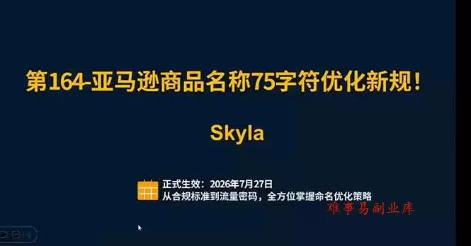 （19352期）亚马逊跨境实战课：全品类选品逻辑｜SP/SB/SD广告精细化｜新品打爆旺季爆单全套运营教程