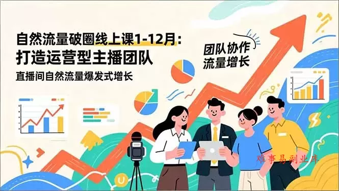 自然流量破圈线上课1-12月更新:打造运营型主播团队 直播间自然流量爆发式增长 自然流量破圈线上课1-12月更新:打造运营型主播团队 直播间自然流量爆发式增长