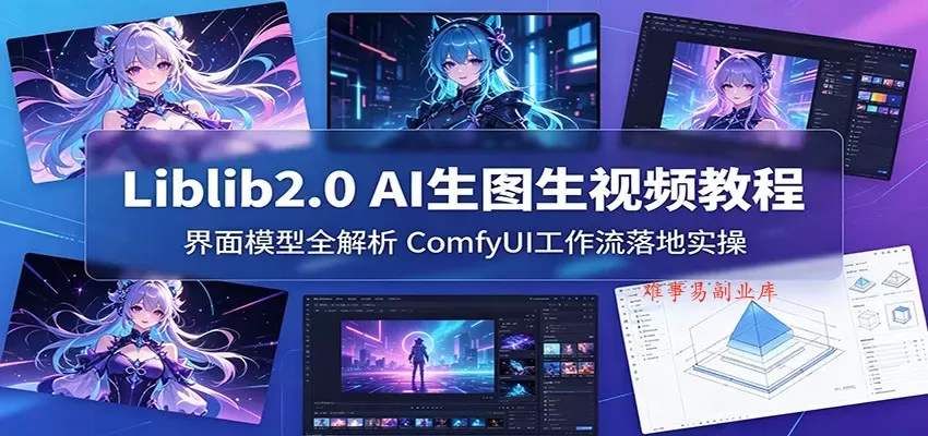 Liblib2.0 AI生图生视频教程:界面模型全解析,ComfyUI工作流落地实操 Liblib2.0 AI生图生视频教程:界面模型全解析,ComfyUI工作流落地实操