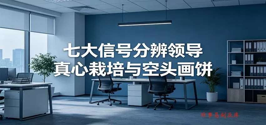 付费文章《七大信号分辨领导真心栽培与空头画饼》读懂管理背后人性逻辑-难事易副业库