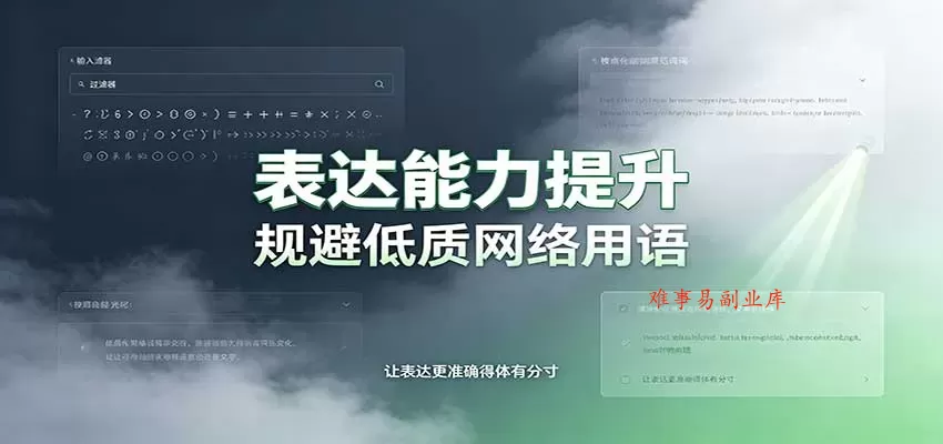 表达能力提升:语言塑造思想逻辑,规避低质网络用语,强化心智感知 表达能力提升:语言塑造思想逻辑,规避低质网络用语,强化心智感知