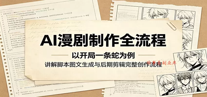 AI漫剧制作全流程:以开局一条蛇为例,讲解脚本图文生成与后期剪辑完整创作流程 AI漫剧制作全流程:以开局一条蛇为例,讲解脚本图文生成与后期剪辑完整创作流程