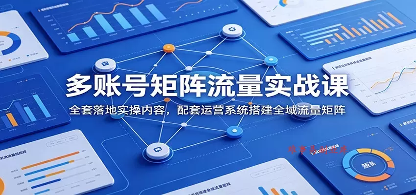 多账号矩阵流量实战课:全套落地实操内容,配套运营系统搭建全域流量矩阵 多账号矩阵流量实战课:全套落地实操内容,配套运营系统搭建全域流量矩阵