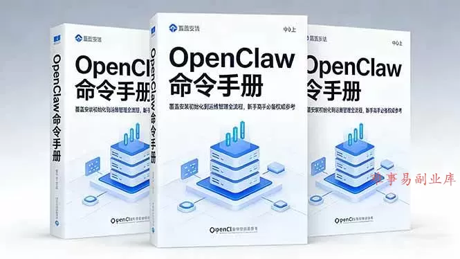 （17695期）OpenClaw命令手册：覆盖安装初始化到运维管理全流程，新手高手必备权威参考-难事易副业库