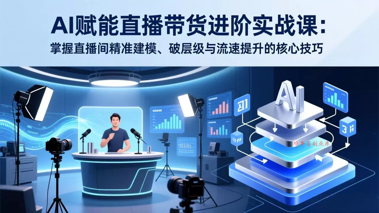 AI赋能直播带货进阶实战课:掌握直播间精准建模、破层级与流速提升的核心技巧 AI赋能直播带货进阶实战课:掌握直播间精准建模、破层级与流速提升的核心技巧
