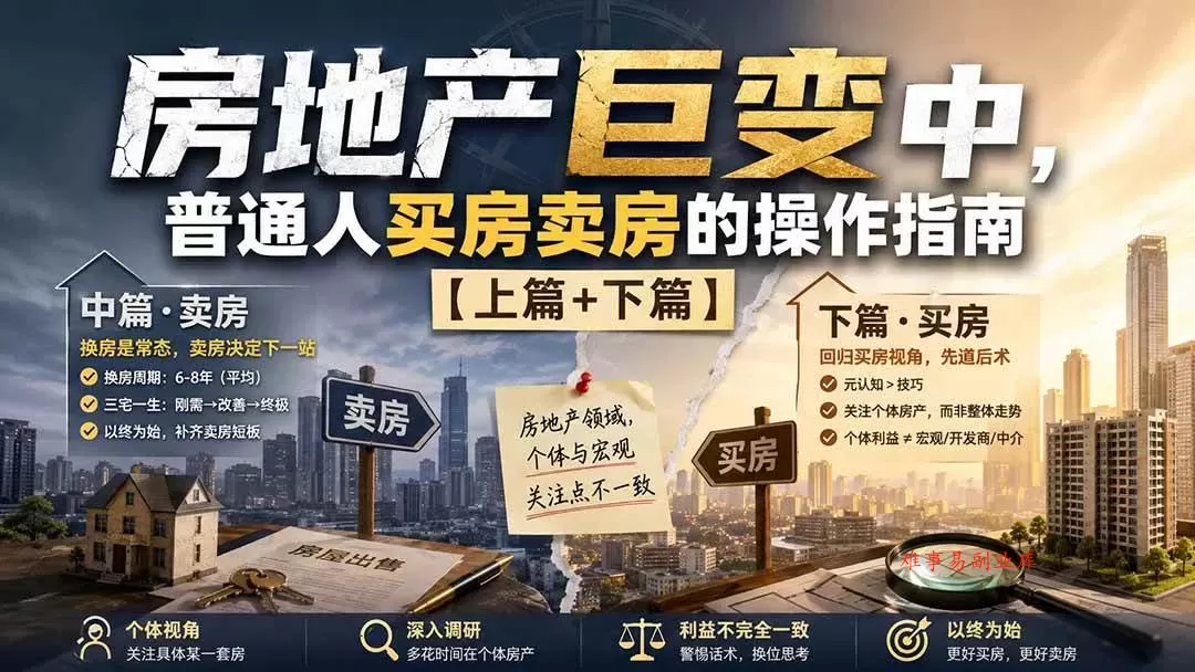 (20021期)付费文章:房地产巨变中,普通人买房卖房的操作指南【上篇+下篇】 (20021期)付费文章:房地产巨变中,普通人买房卖房的操作指南【上篇+下篇】
