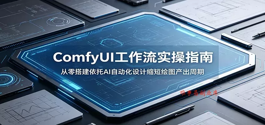 ComfyUI 工作流实操指南:从零搭建依托AI自动化设计缩短绘图产出周期-难事易副业库