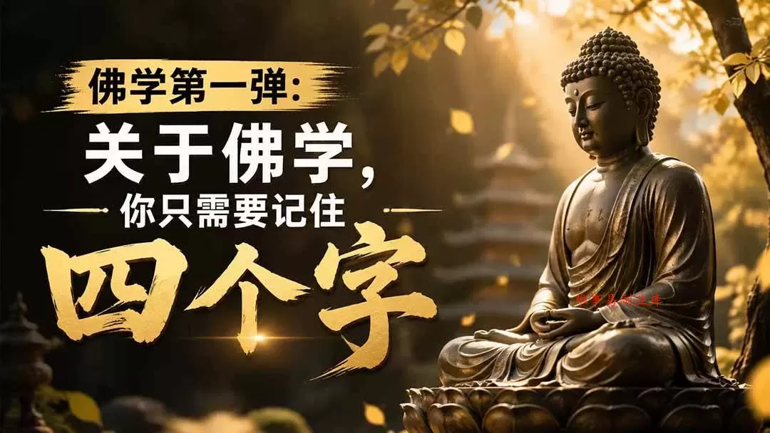 （19728期）付费文章：佛学第一弹:关于佛学，你只需要记住四个字-难事易副业库