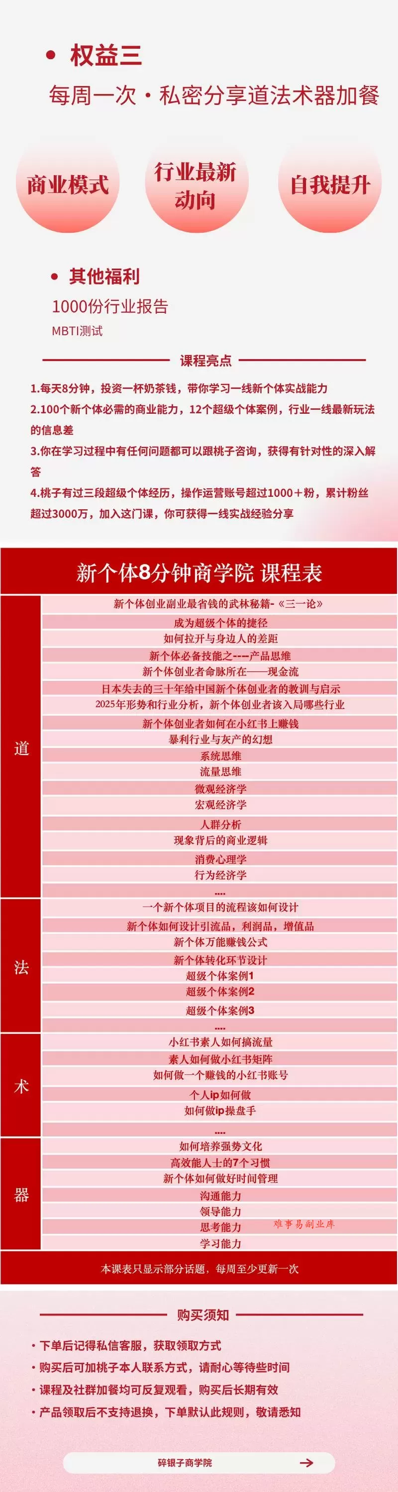 （19738期）AI+新个体创业必修课｜道法术器｜商业逻辑·小红书流量·AI智能体｜低成本打造个人变现小生意全套教学