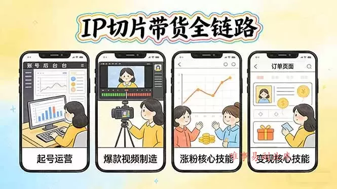 (17640期)IP切片带货全链路(更新):从起号运营到爆款视频制造,系统掌握IP切片涨粉与变现核心技能 (17640期)IP切片带货全链路(更新):从起号运营到爆款视频制造,系统掌握IP切片涨粉与变现核心技能