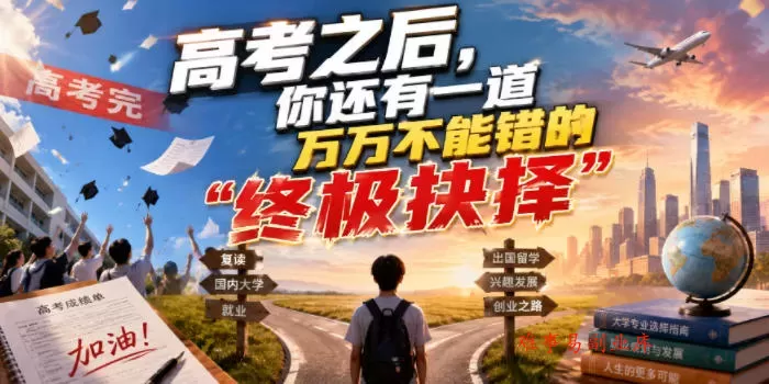 付费文章：高考之后，你还有一道万万不能错的“终极抉择”-难事易副业库