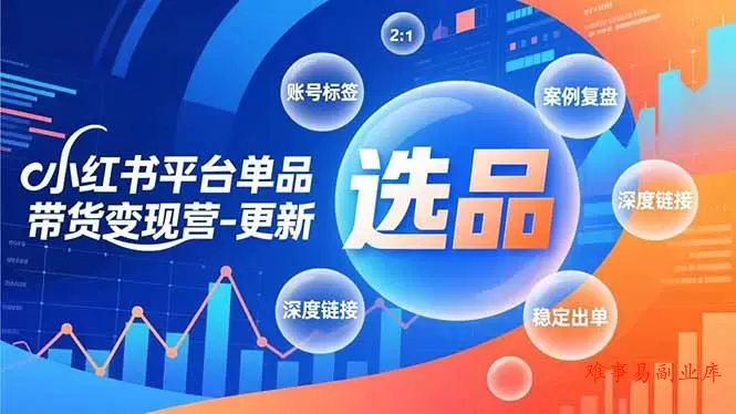 小红书平台单品带货变现营-更新,极致选品、账号标签、案例复盘,深度链接,快速启动稳定出单 小红书平台单品带货变现营-更新,极致选品、账号标签、案例复盘,深度链接,快速启动稳定出单