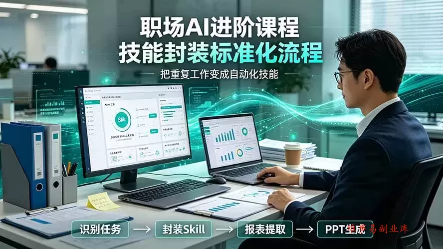 (19369期)职场AI进阶课程;多类实用Skill工具实操,专属技能封装标准化流程,报表行业报告一键提取核心内容 (19369期)职场AI进阶课程;多类实用Skill工具实操,专属技能封装标准化流程,报表行业报告一键提取核心内容