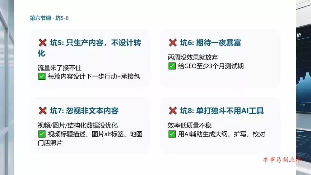 2026GEO搜索优化实战课：AI收录规则拆解｜六步增长落地法｜企业流量暴涨全套实操教程