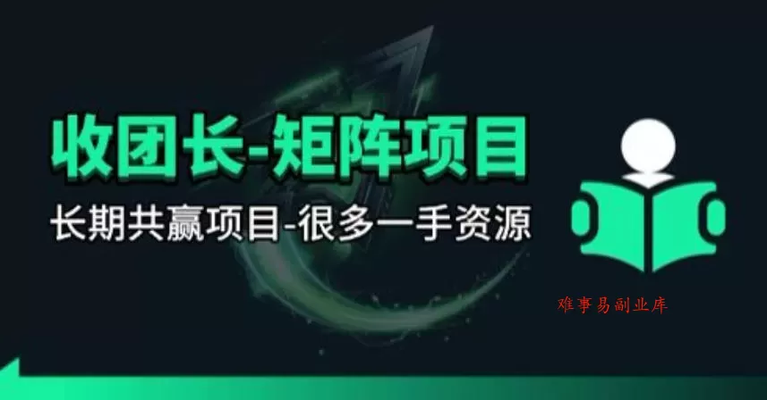 【团长合作】视频矩阵项目_招发手矩阵+剪辑师，共赢项目【揭秘】-难事易副业库