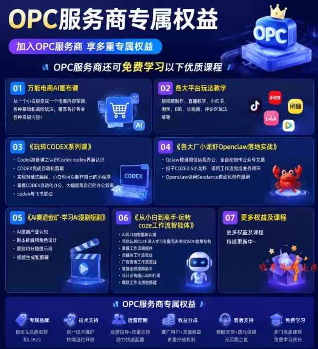 【首发】OPC一人公司项目，单日500+，手机电脑不限制，打造属于自己的品牌画布AI产品，收费陪跑【揭秘】