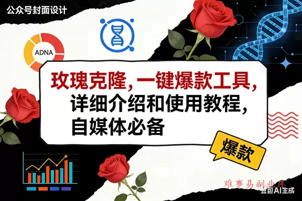 （17557期）玫瑰克隆工具，ai鲁大魔，自媒体必备神器，一键爆款神器，详细教程。