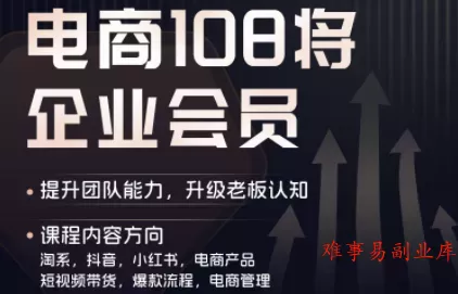 贾真108将电商·电商圈(更新6月)-难事易副业库