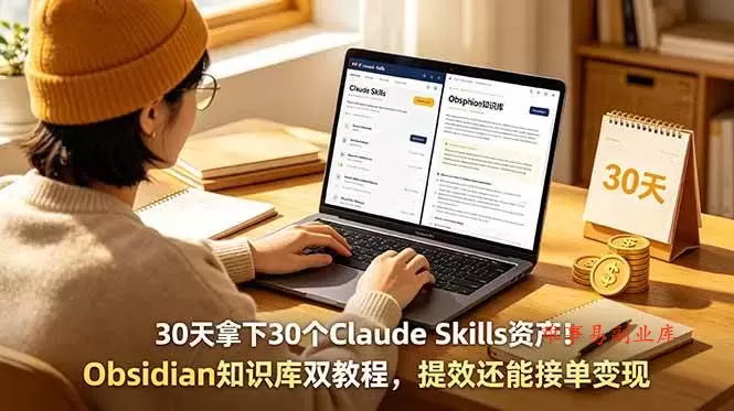 (18886期)30天拿下30个Claude Skills资产!Obsidian知识库双教程,提效还能接单变现 (18886期)30天拿下30个Claude Skills资产!Obsidian知识库双教程,提效还能接单变现