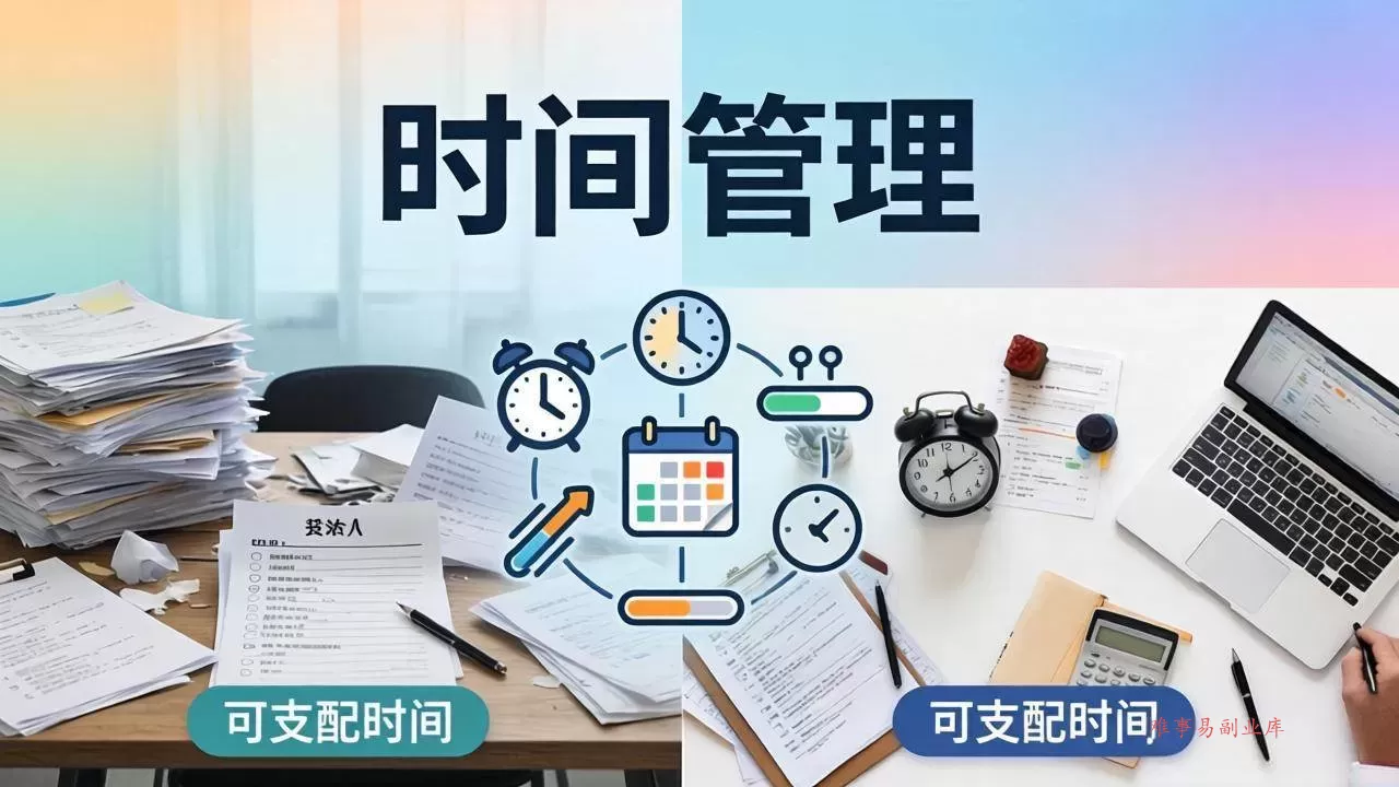 (18237期)公众号付费文章:如何拥有大量可支配时间?衣食住行社交内耗全拆解-难事易副业库