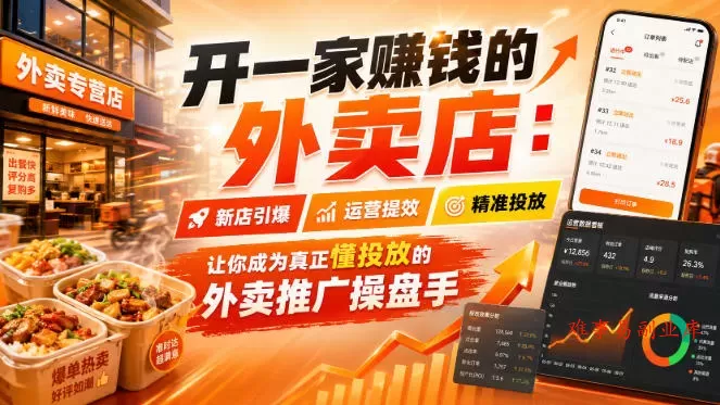 开一家賺钱的外卖店:新店引爆·运营提效·精准投放,让你成为真正懂投放的外卖推广操盘手 开一家賺钱的外卖店:新店引爆·运营提效·精准投放,让你成为真正懂投放的外卖推广操盘手