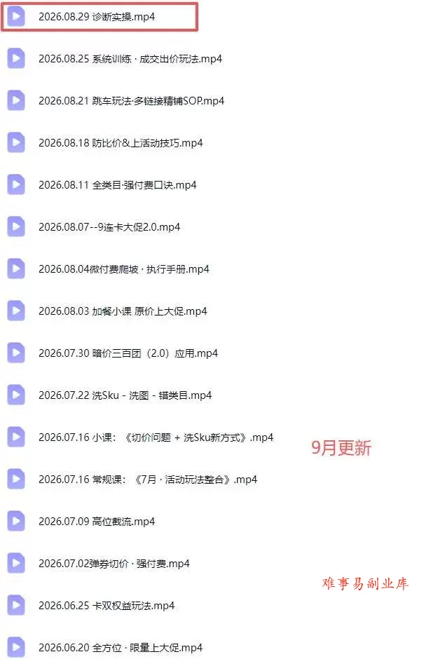 （20158期）拼多多实战特训营(更新26年0831)：不管是新手入门或老商家冲量，都有实操方法，跟着学，少走弯路