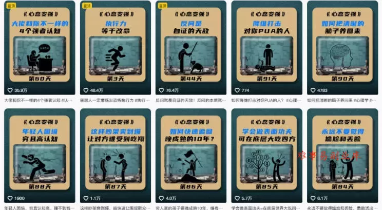 AI心理学赛道视频制作教学，撸抖音精选独家收益，接商单收徒，90W粉丝博主+50W粉丝博主双教程