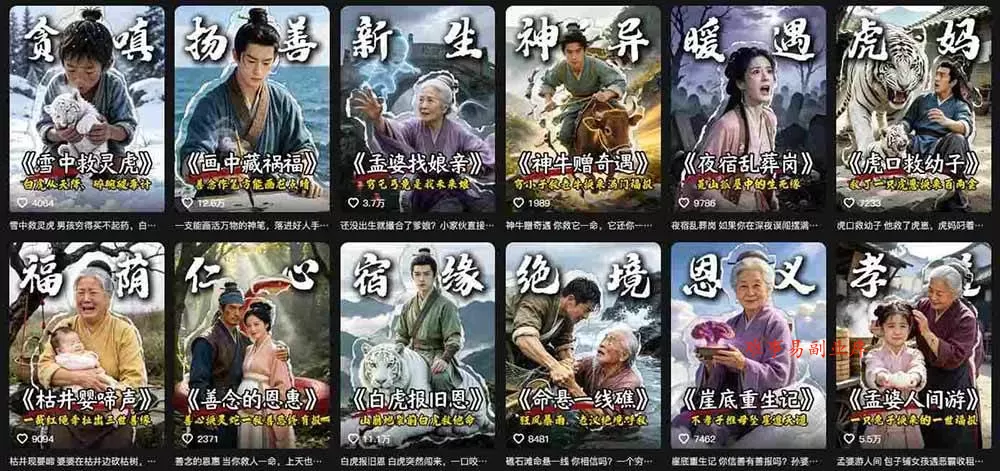 (19738期)抖音AI民间故事账号实战!67W粉丝博主拆解起号、文案、画面与剪辑,分享伙伴计划及广告变现路径,月入10000+ (19738期)抖音AI民间故事账号实战!67W粉丝博主拆解起号、文案、画面与剪辑,分享伙伴计划及广告变现路径,月入10000+