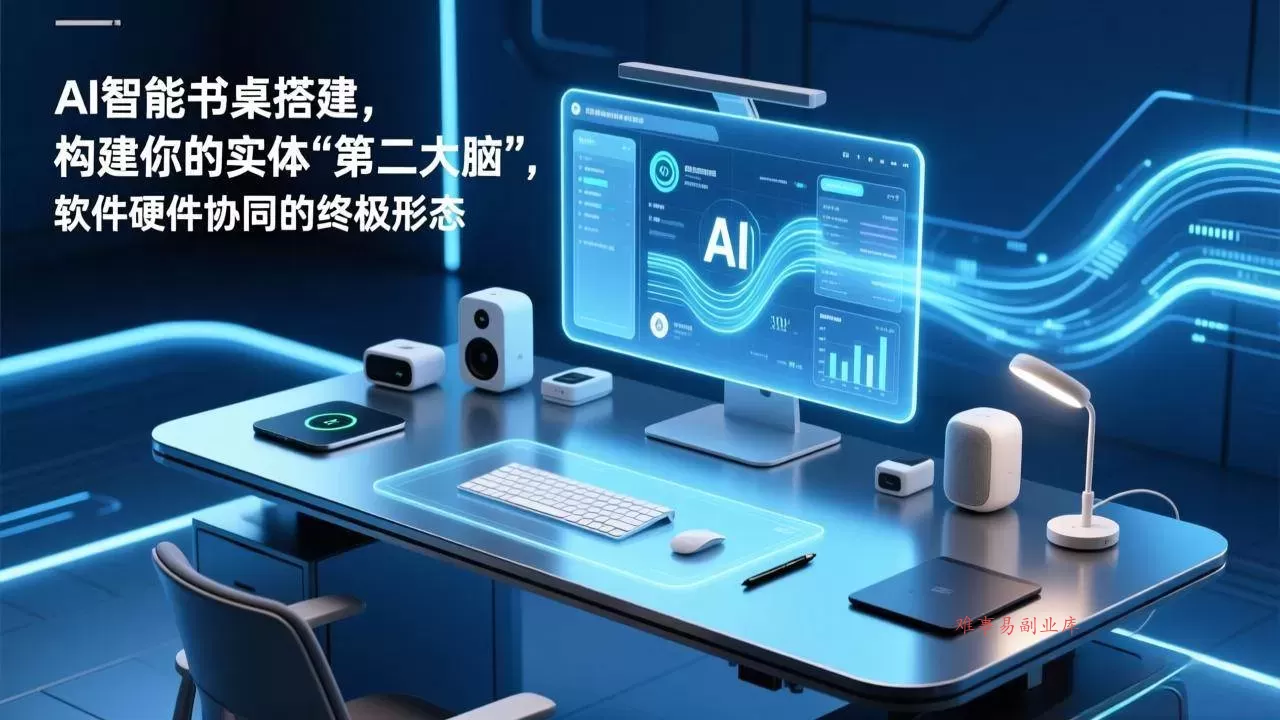 （17363期）AI智能书桌搭建，构建你的实体“第二大脑”，软件硬件协同的终极形态-难事易副业库