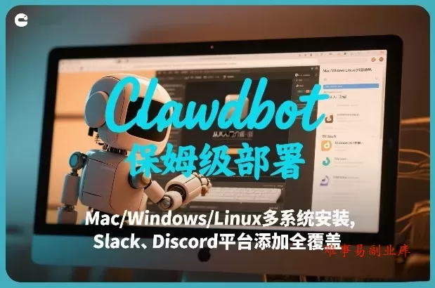 Clawdbot保姆级部署，从入门介绍、Mac/Windows/Linux多系统安装，到Slack、Discord平台添加全覆盖-难事易副业库