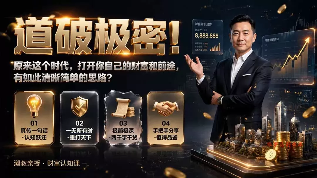 付费文章：道破极密！原来这个时代，打开你自己的财富和前途，有如此清晰简单的思路？-难事易副业库