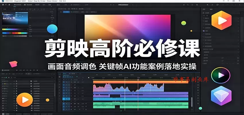 剪映高阶必修课:画面音频调色,关键帧AI功能案例落地实操 剪映高阶必修课:画面音频调色,关键帧AI功能案例落地实操