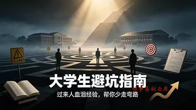（19195期）付费文章：大学生避坑指南 ，过来人血泪经验，帮你少走弯路-难事易副业库