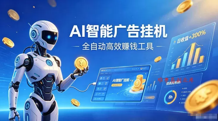 AI智能广告挂G，在家自动賺收益，全程无需人工操作、不用直播、不用拉人【揭秘】-难事易副业库