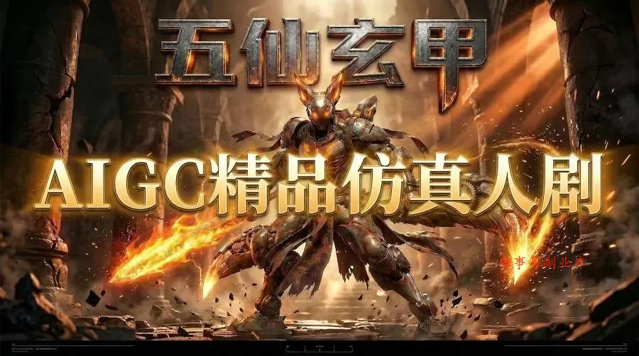 AIGC精品仿真人短剧教学,以五仙玄甲风为例展示保姆级实操教学 AIGC精品仿真人短剧教学,以五仙玄甲风为例展示保姆级实操教学