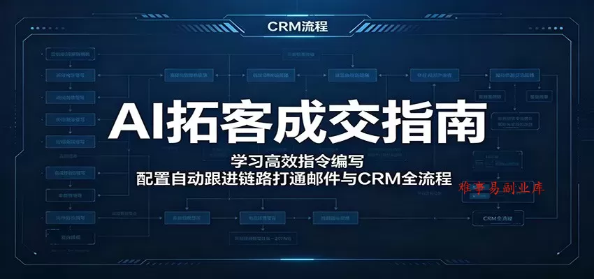 AI拓客成交指南:学习高效指令编写,配置自动跟进链路打通邮件与CRM全流程 AI拓客成交指南:学习高效指令编写,配置自动跟进链路打通邮件与CRM全流程