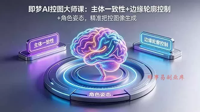 （18619期）即梦AI控图大师课：主体一致性+边缘轮廓控制+角色姿态，精准把控图像生成