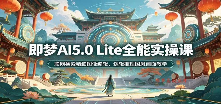 即梦AI5.0 Lite全能实操课:联网检索精细图像编辑,逻辑推理国风画面教学 即梦AI5.0 Lite全能实操课:联网检索精细图像编辑,逻辑推理国风画面教学