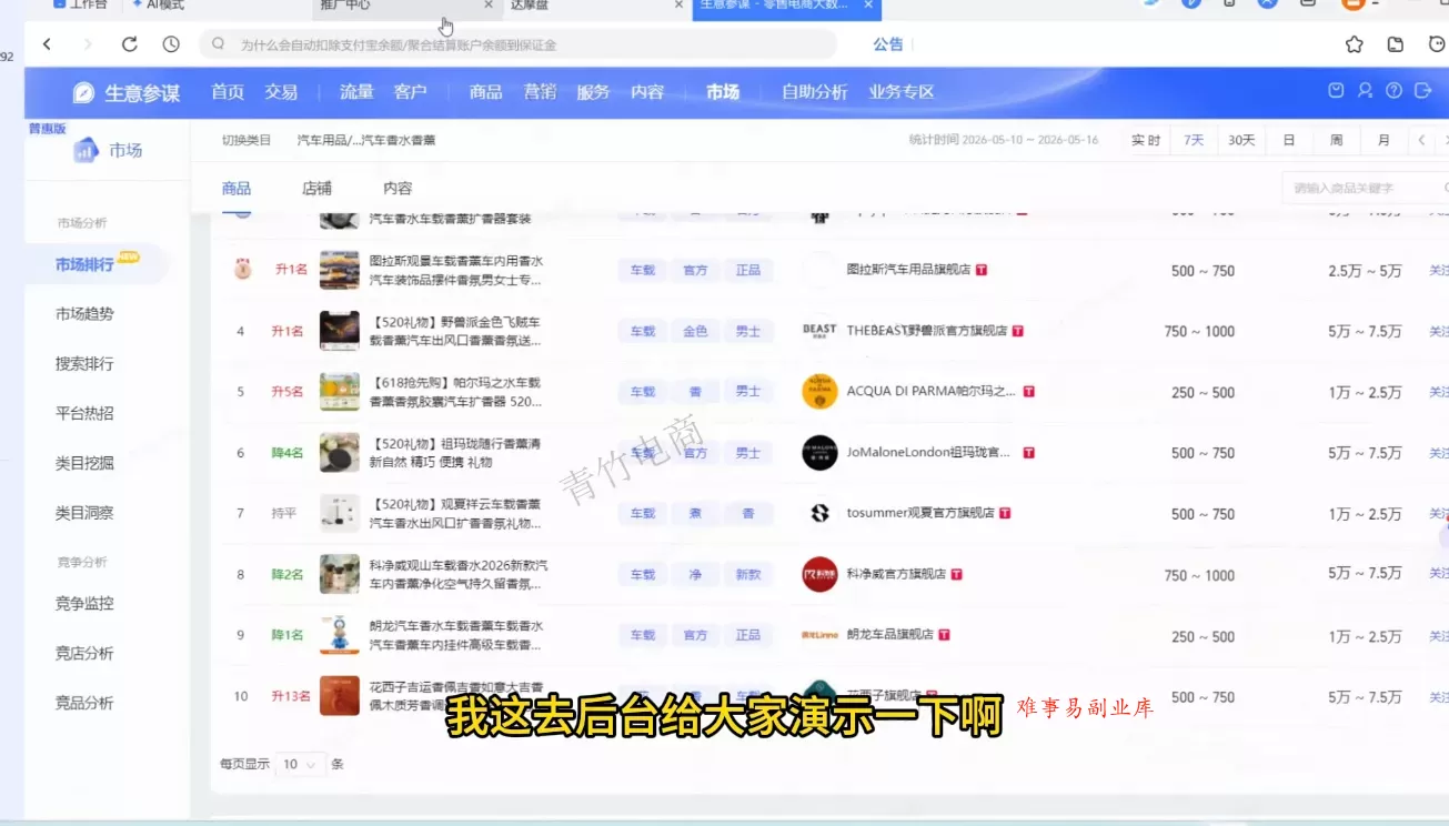 青竹电商·淘宝0-1全流程玩法拆解课程