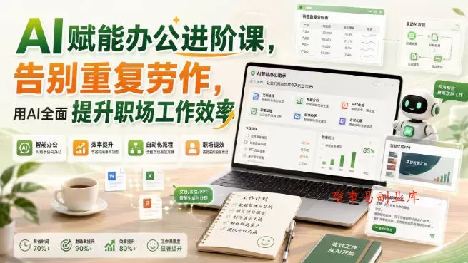 AI赋能办公进阶课,告别重复劳作,用AI全面提升职场工作效率 AI赋能办公进阶课,告别重复劳作,用AI全面提升职场工作效率