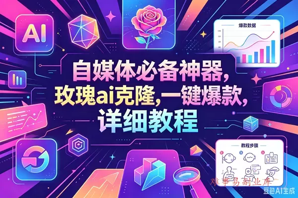 （18624期）玫瑰克隆工具，一键ai神器，爆款工具，自媒体必备，60多个功能，的详细教程