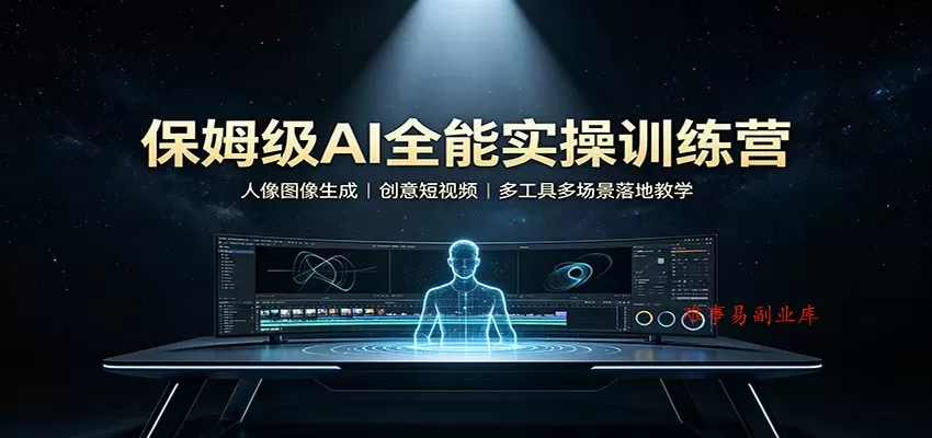 保姆级AI全能实操训练营:人像图像生成,创意短视频,多工具多场景落地教学 保姆级AI全能实操训练营:人像图像生成,创意短视频,多工具多场景落地教学