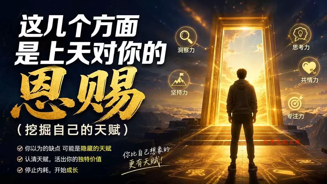 (19964期)付费文章:这几个方面是上天对你的恩赐(挖掘自己的天赋) (19964期)付费文章:这几个方面是上天对你的恩赐(挖掘自己的天赋)