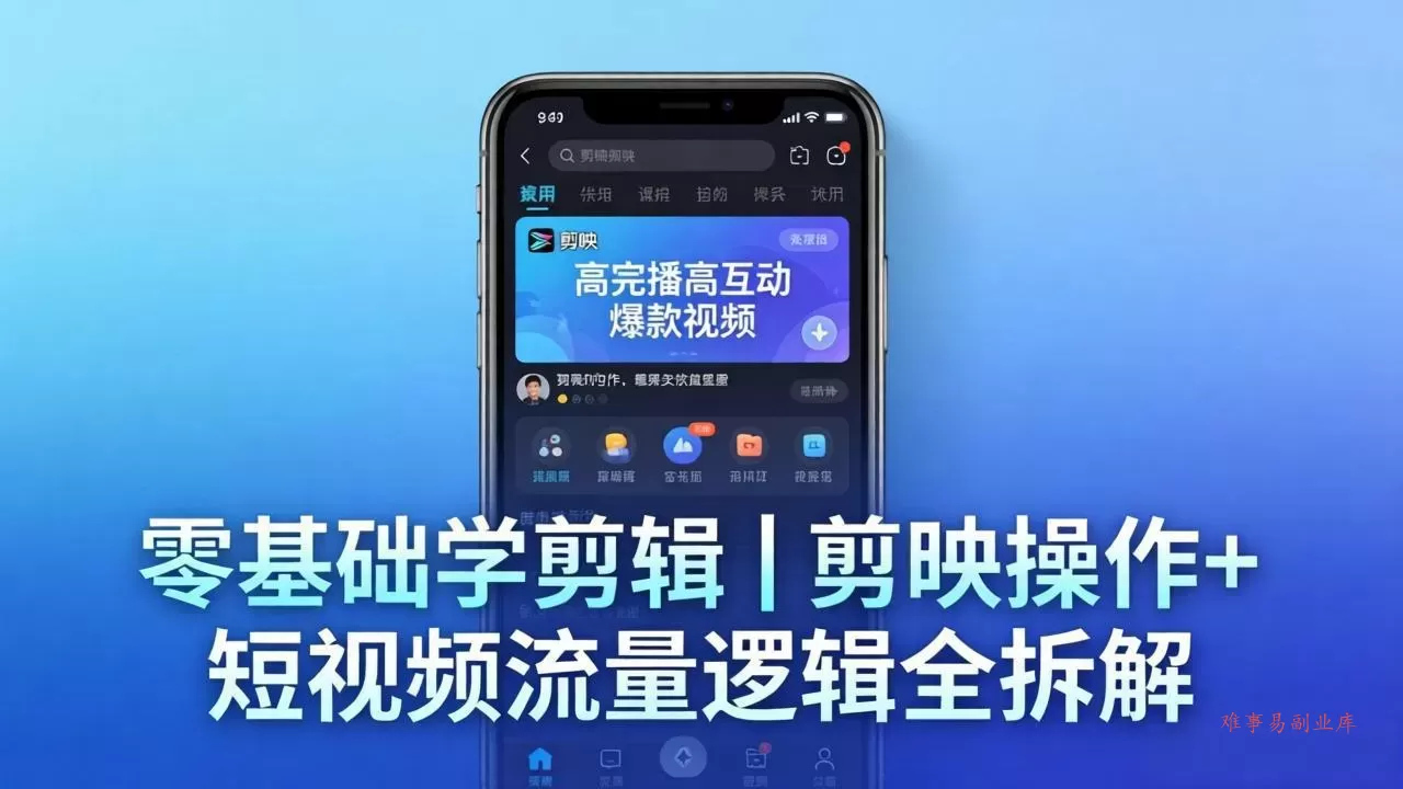 【零基础学剪辑】剪映操作+短视频流量逻辑全拆解｜手把手教你剪出高完播高互动爆款视频